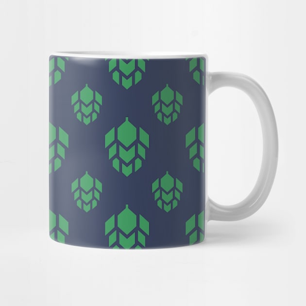 Green Beer Modern hops Pattern by byfab